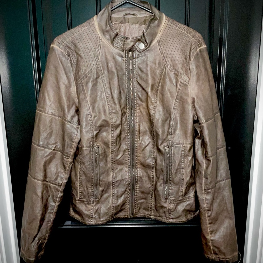 Faux Leather Jacket